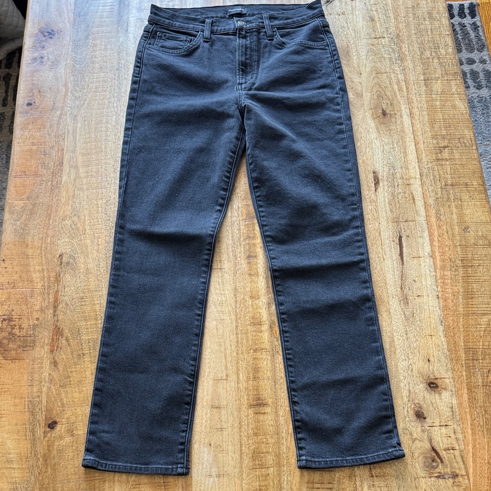 Favorite Daughter Erin high rise slim washed Black slim Straight Leg Jeans 27